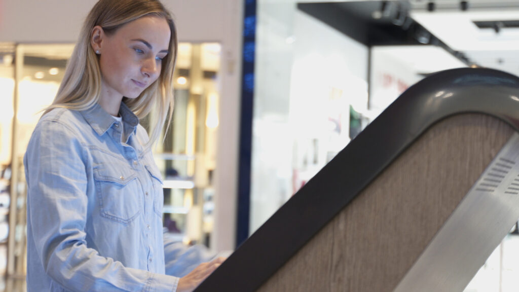 types of self service kiosks