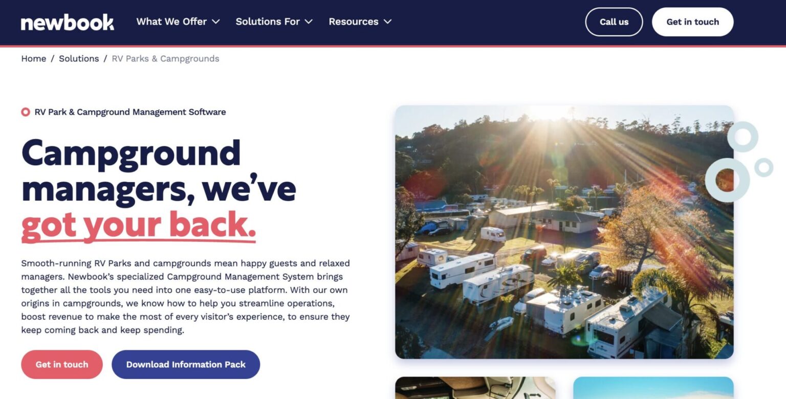 newbook rv park software