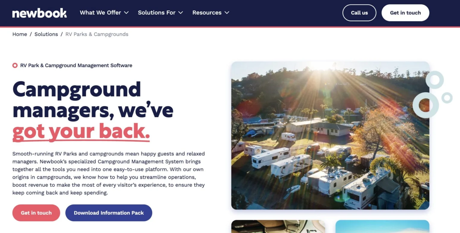 newbook rv park software