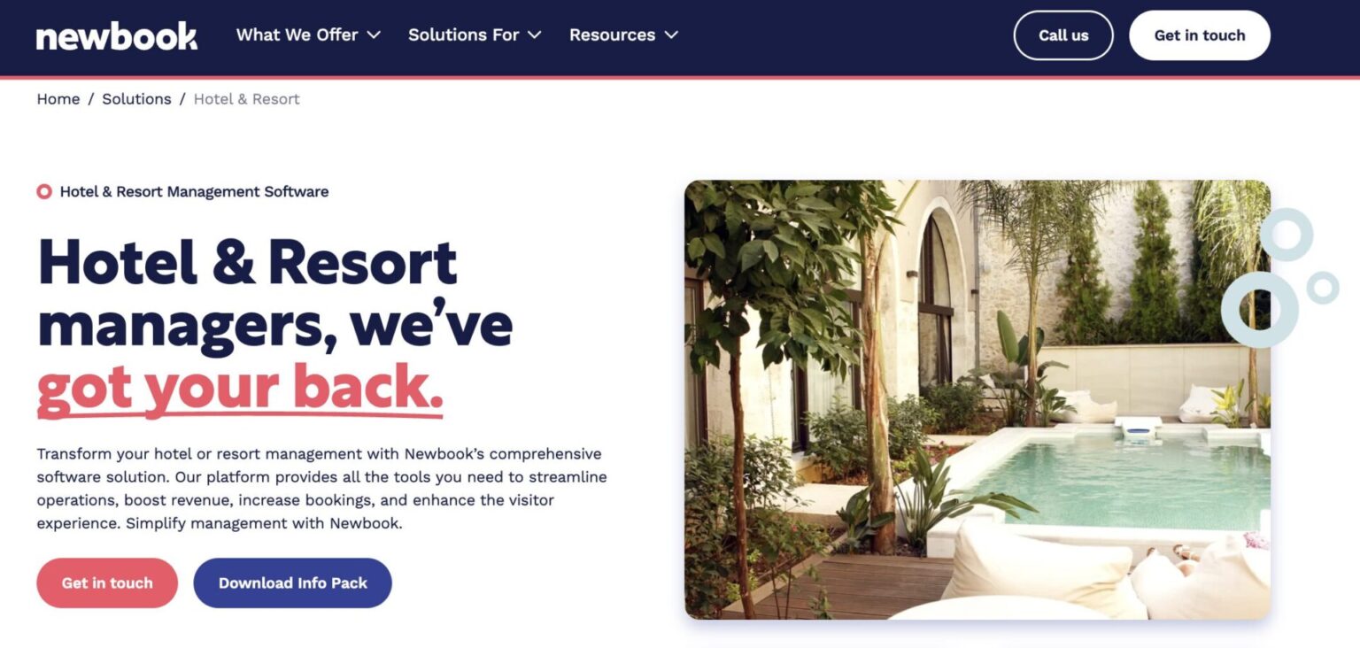 newbook best hotel reservation system